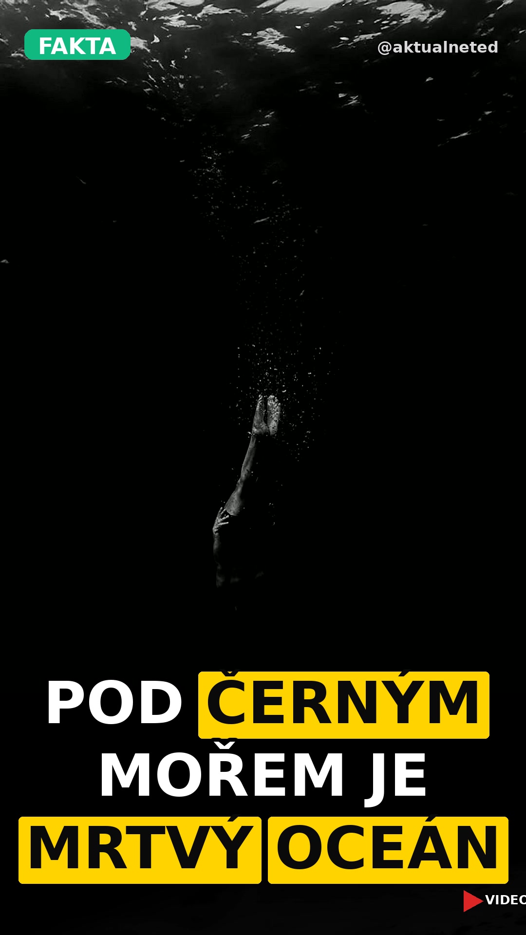 POD ČERNÝM MOŘEM JE MRTVÝ OCEÁN