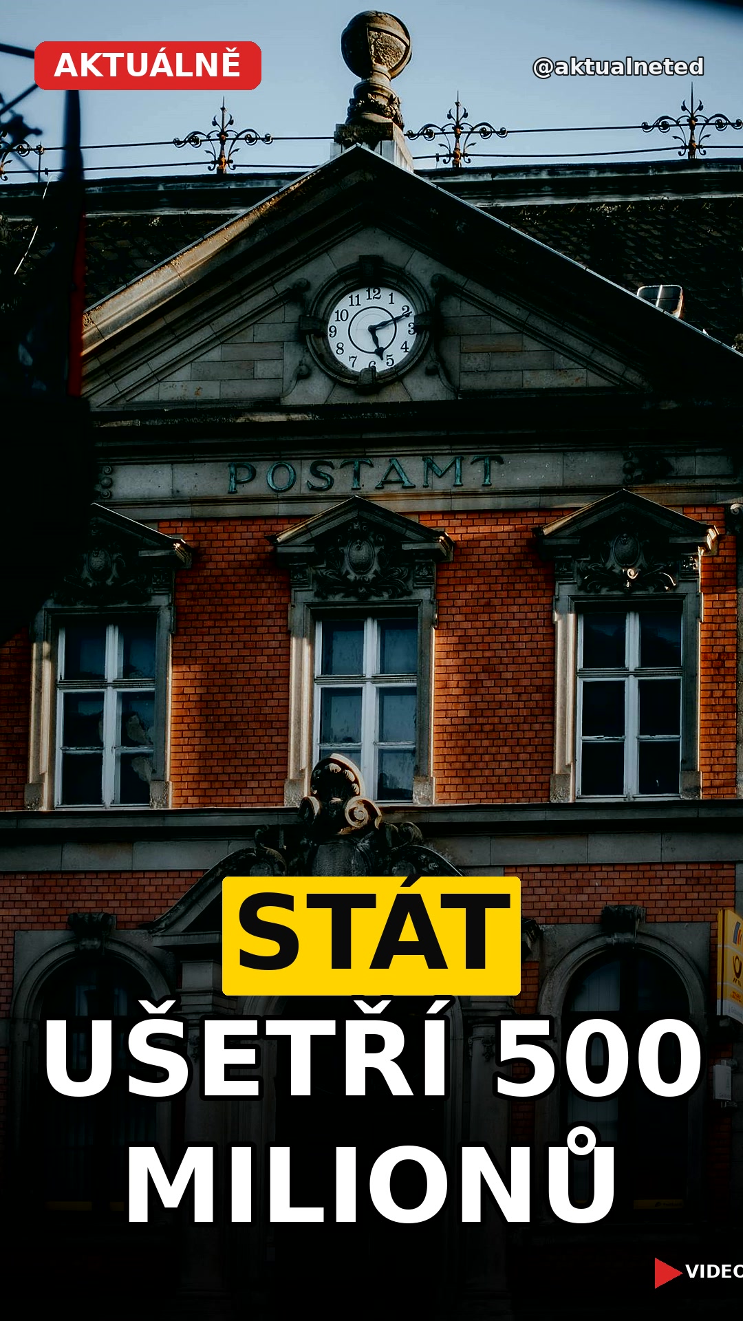 STÁT UŠETŘÍ 500 MILIONŮ