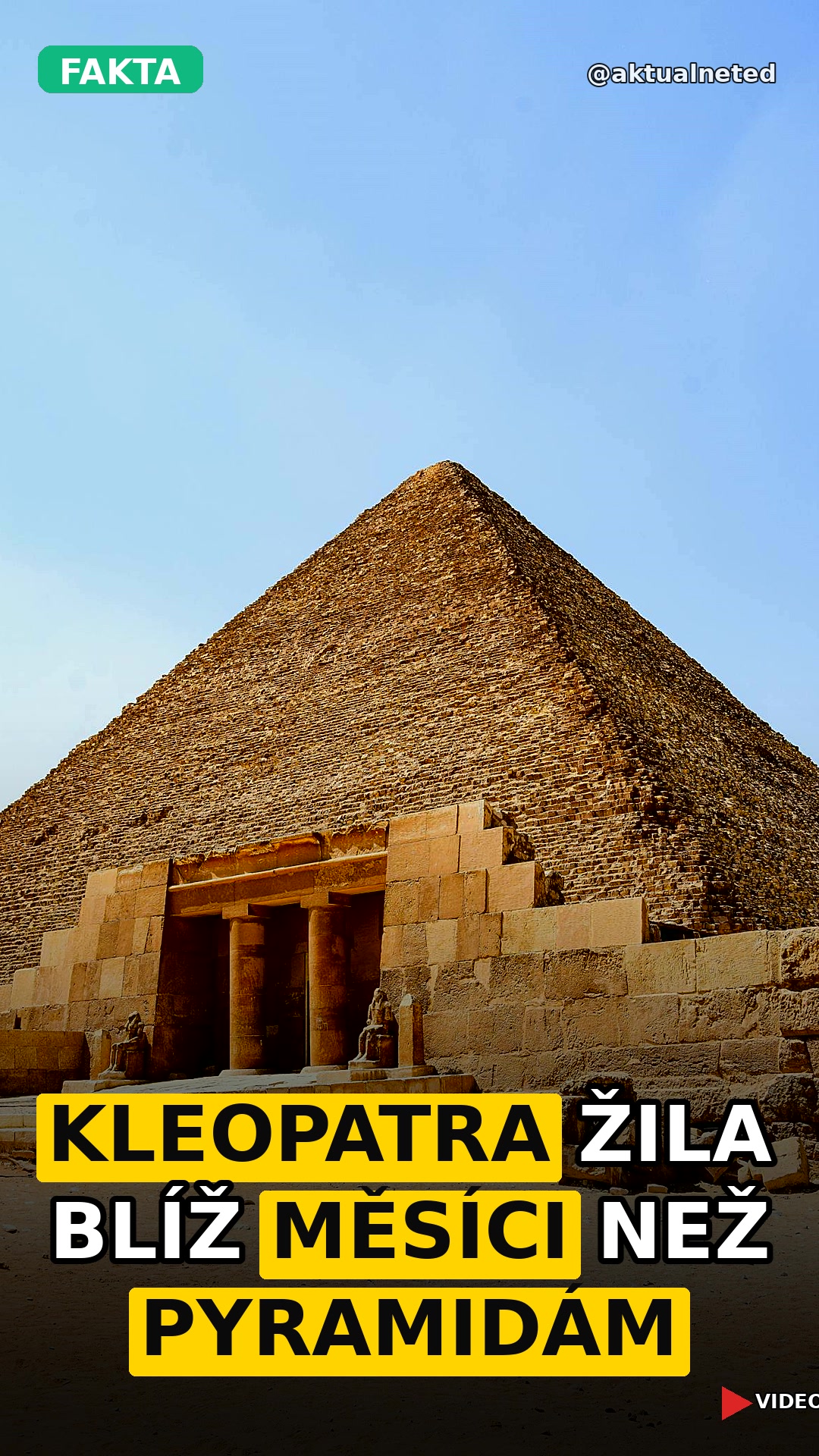 KLEOPATRA ŽILA BLÍŽ MĚSÍCI NEŽ PYRAMIDÁM